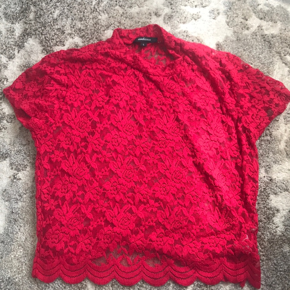 Ambiance Floral Knit Blouse